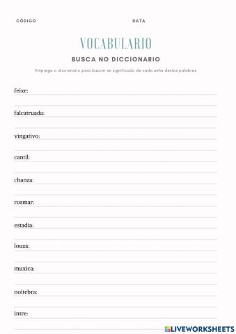 Vocabulario