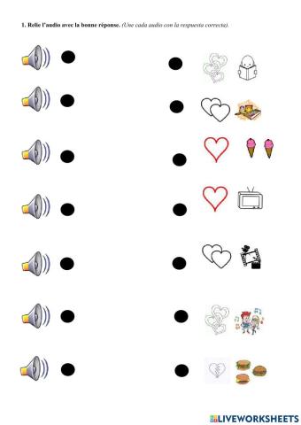 Co: les goûts et les activités