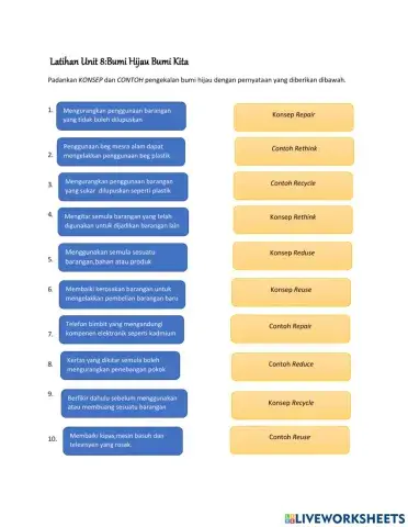 Unit 8 BUMI HIJAU BUMI KITA