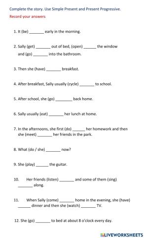 Simple present vs Present continuous
