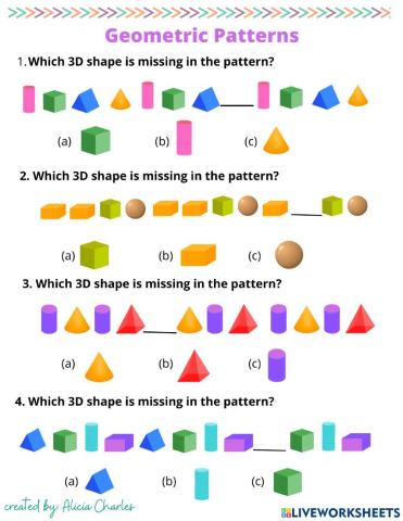 Geometric Patterns-3D Shapes