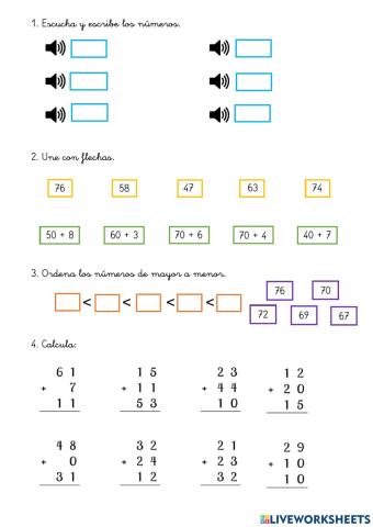Matemáticas números