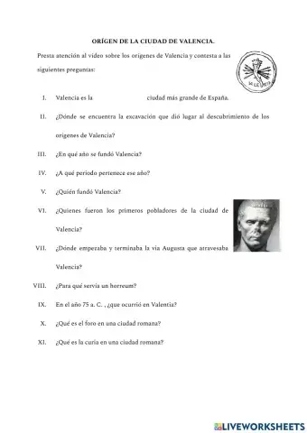 Orígen de la ciudad de valencia