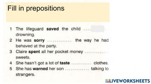 Prepositions -7 (Round up 6)