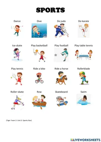 Sports Star (16 words)