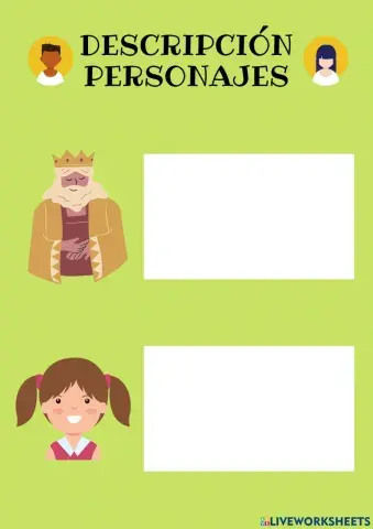 Descripción de personajes