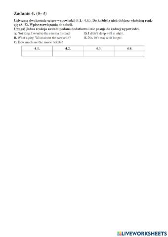 Operon 2018 egzamin próbny zad.4