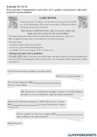 Operon 2018 egzamin próbny zad.10