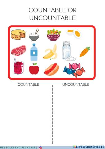 Countable and uncountable