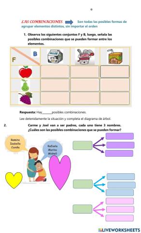 Combinación y permutacion