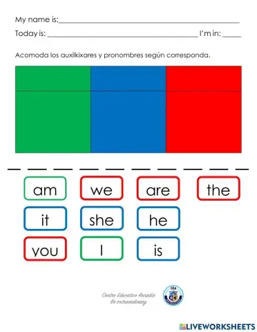 Verb to be afirmative