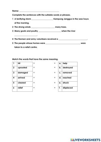 Unit 1 It's an emergency