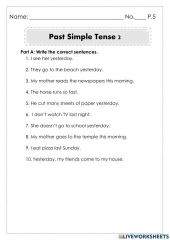 Past Simple Tense