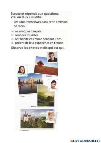 Classe- module 8, leçon 1