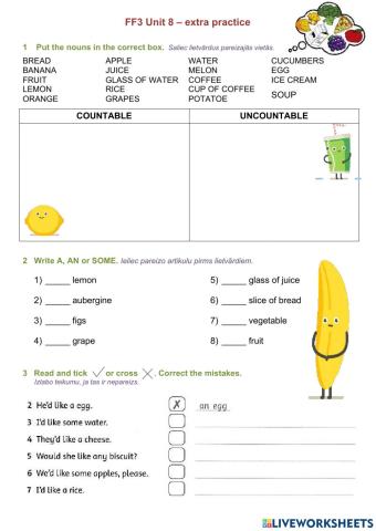 FF3 unit 8 extra practice
