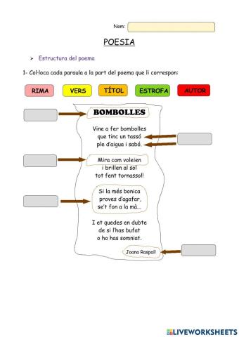 Poema de Joana Raspall
