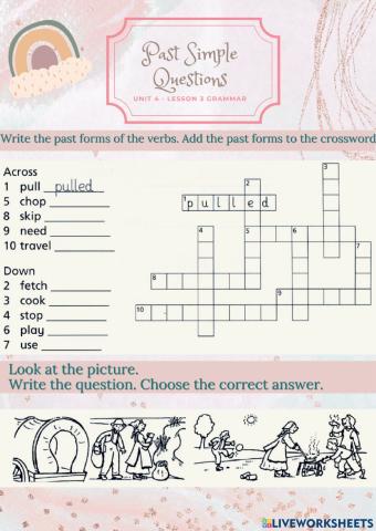 J3A - Unit 5 Grammar Past Tense