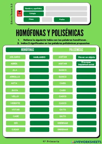 4º ud5 homofonas y polisemicas lengua