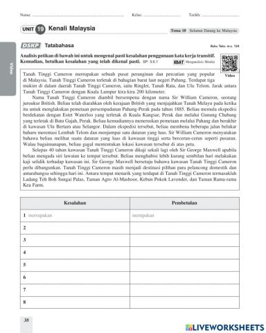 Kesalahan ayat Tingkatan 2