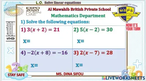 Solving linear equations