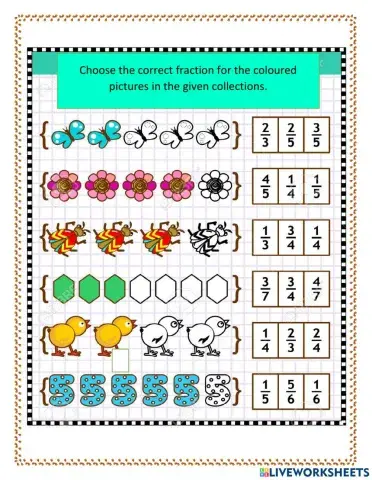 Fractions of a collection