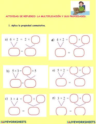 Propidades de la multiplicación