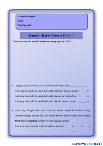 LKPD 1 Keliling Segitiga