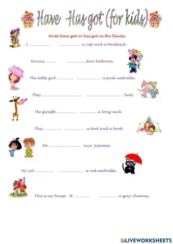 I have got - She has got