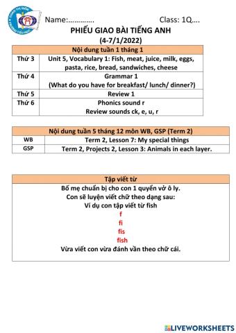 Week 1, January Unit 5