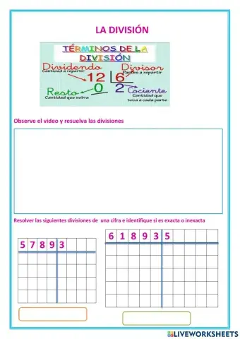 La división de números naturales