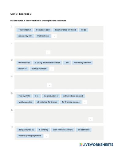 Mindset 3 - Grammar & Vocabulary Skills Modules - Unit 7 Ex7