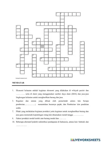 Crossword Puzzle