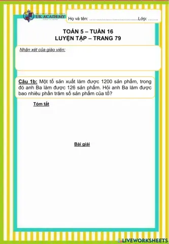 Toán 5 - Luyện tập - Trang 79