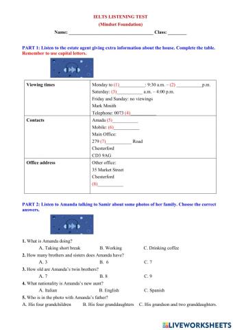 Final listening test - grade 10