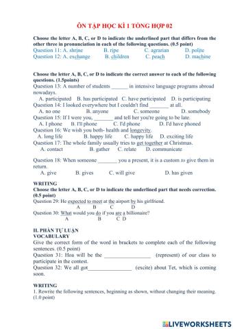 Ôn tập học ki 1-k11