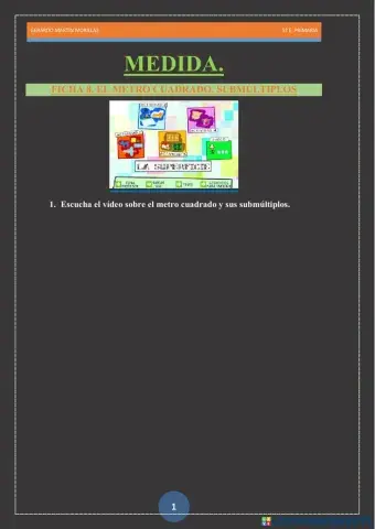 Medida. Ficha 8.