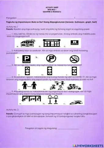 Pagkuha ng Impormasyon Mula sa Iba’t ibang Mapagkukunan (larawan, ilustrasyon, graph, tsart)