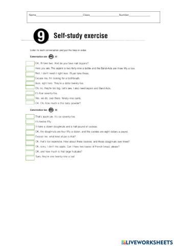 Listening: Buying Things