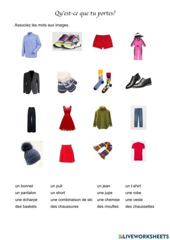 Qu'est-ce que tu portes?