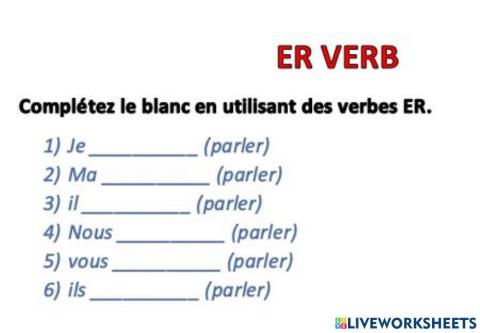 Er verbs