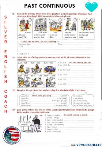 Past continuous tense