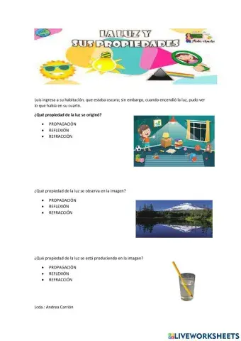 Propiedades de la luz