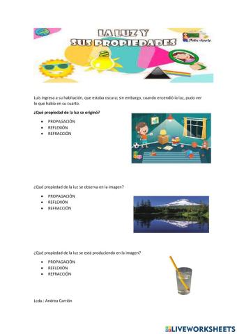 Propiedades de la luz