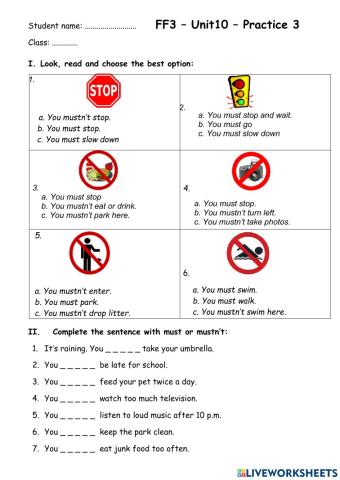 FF3 - Unit 10 - Practice 3