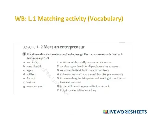 Meet an entrepreneur