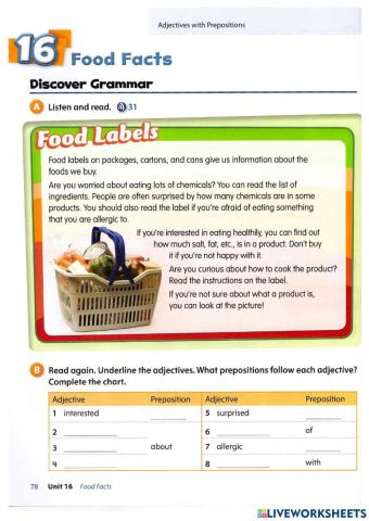 GS5 U5 Grammar 2 Adjectives with prepositions