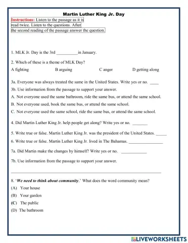 Martin Luther King Jr. Day