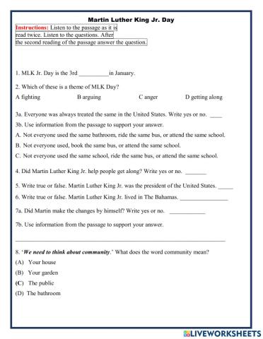 Martin Luther King Jr. Day