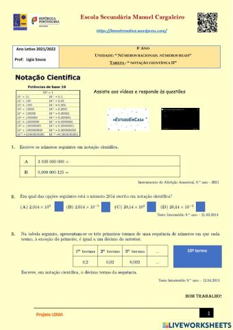 Notação Científica