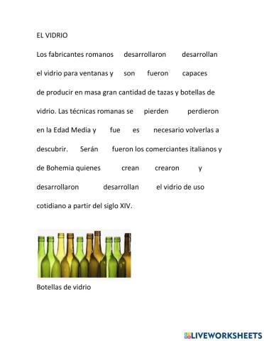 Invención del vidrio